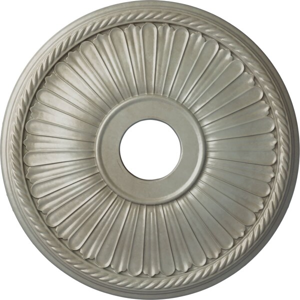 Ekena Millwork Berkshire Ceiling Medallion (Fits Canopies up to 6 3/8"), 20 1/8"OD x 3 7/8"ID x 1 7/8"P, Flash Gold CM20BE1FLS - main
